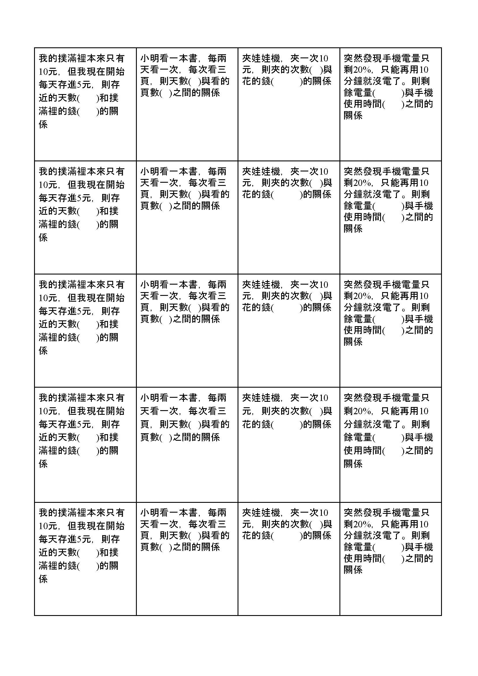 國一下 函數圖形接續不等式概念 學習單 頁面 8
